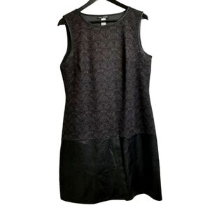 Soft works size large black patterned sleeveless dress